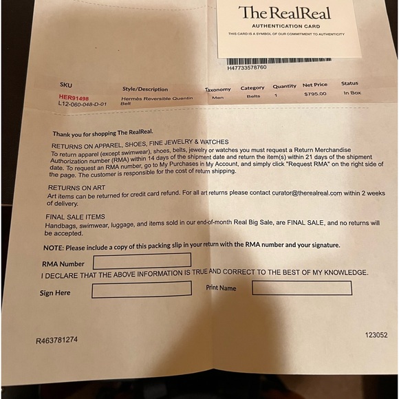 Men’s belt - Picture 4 of 4